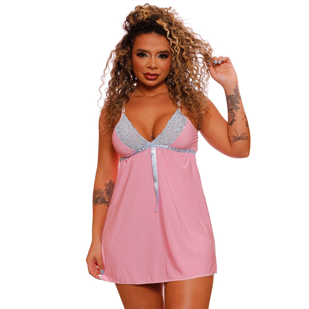 Camisola Beatrice Com Detalhes Em Renda Lust Chick - Imagem 3