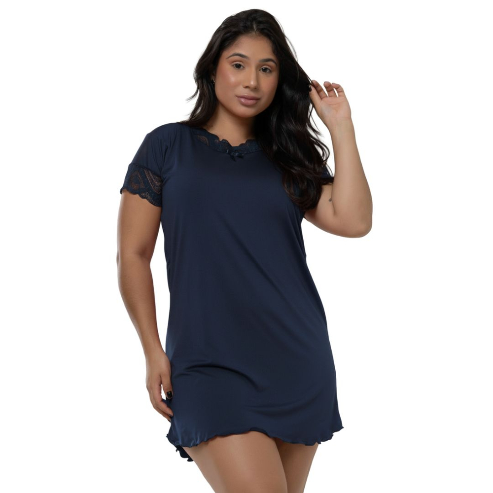 Camisola Confort Lisa Luíza Com Renda Patitex - Imagem 10