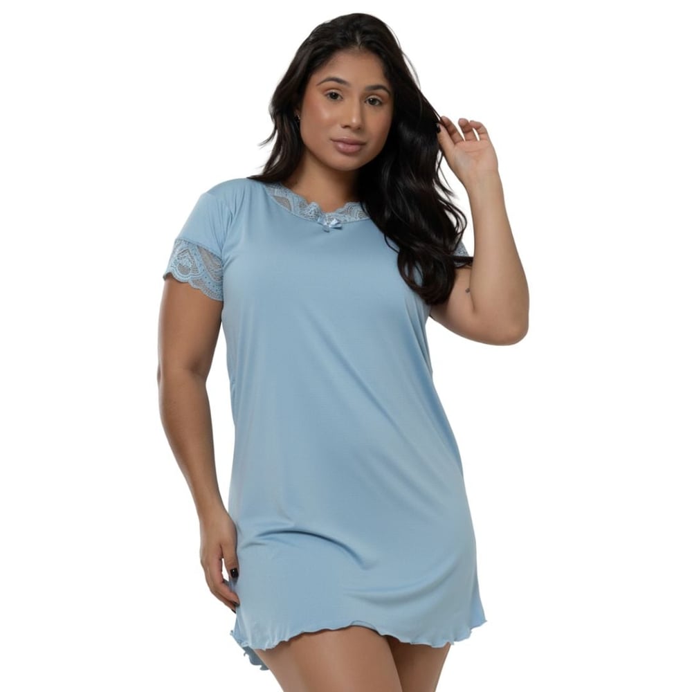 Camisola Confort Lisa Luíza Com Renda Patitex