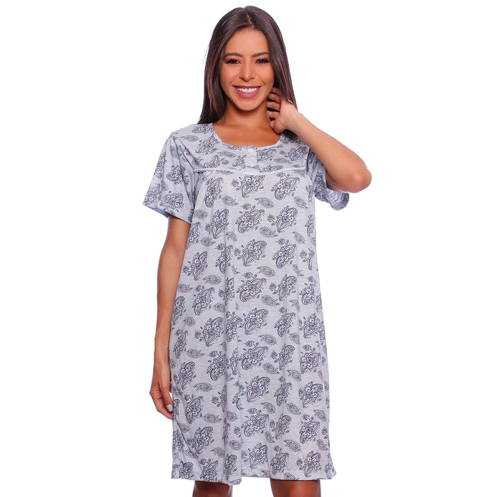 Camisola Estampada Com Botões Frontal Necta - Imagem 3