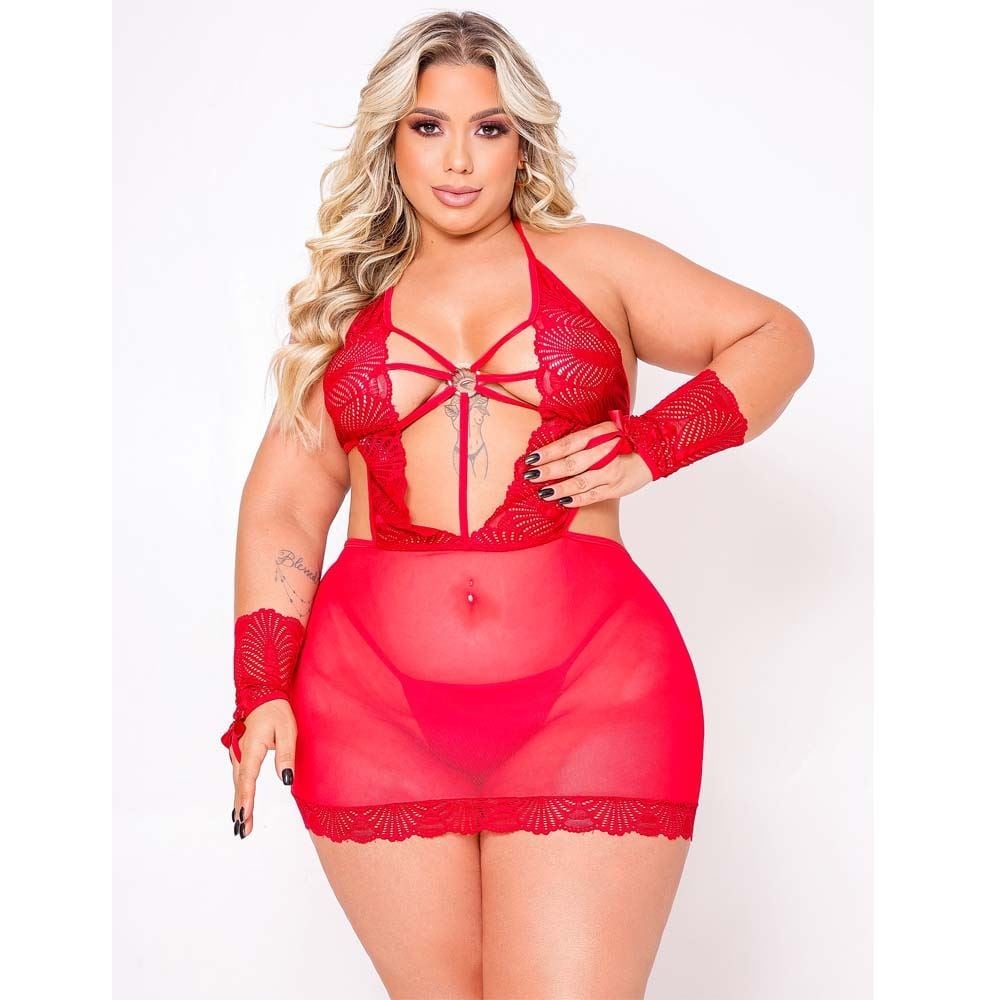 Calcinha Plus Size Cintura Alta Frente V Nayane - Imagem 8