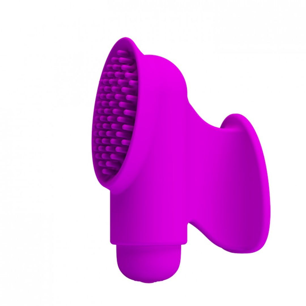 Capa De Dedo Com Estimulador Clitoriano Freda 12 Modos De Vibrações Pretty Love - Imagem 4