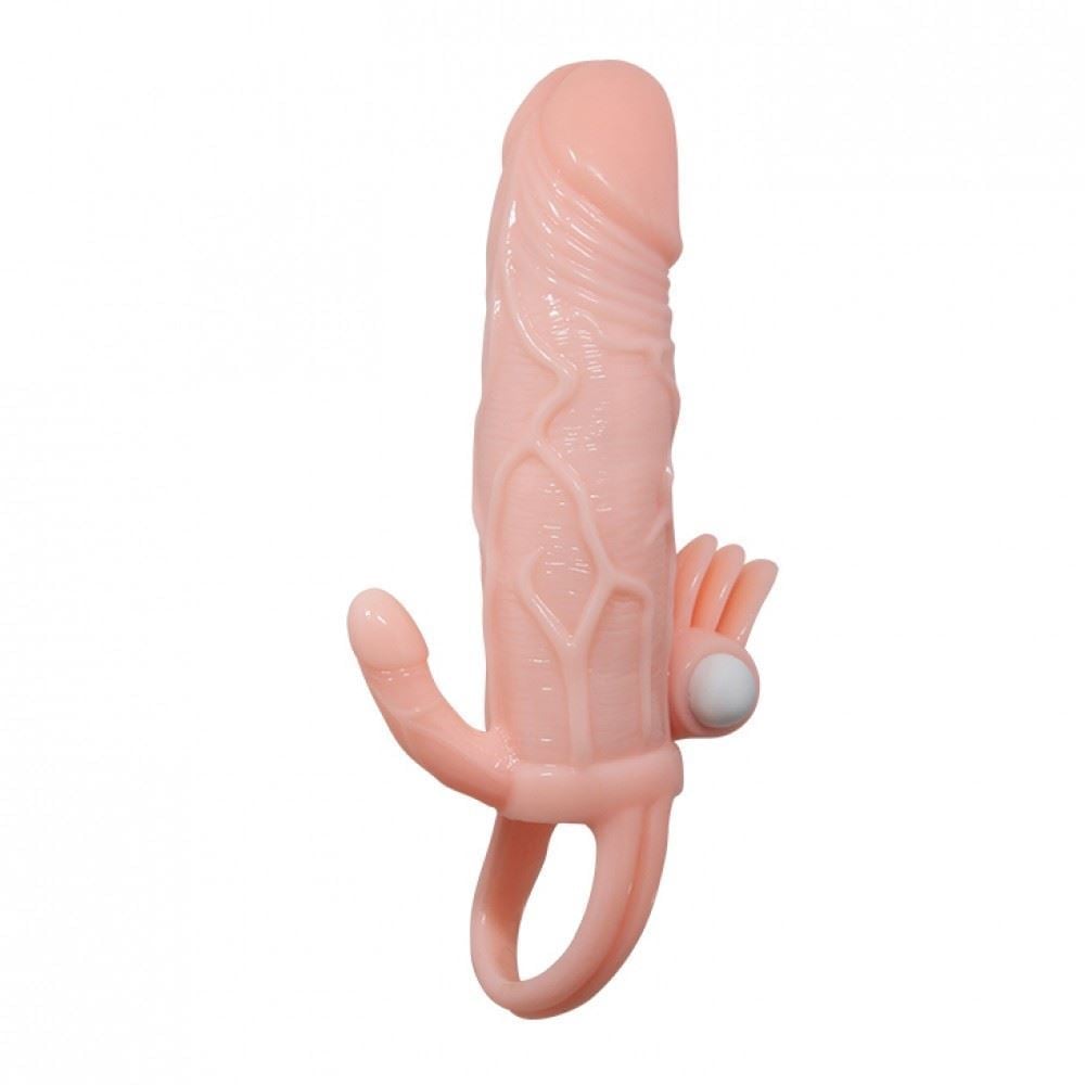 Capa Peniana Com Extensor De 4Cm E Anel Para Escroto Com Estimulador E Capsula Vibratória - Imagem 5