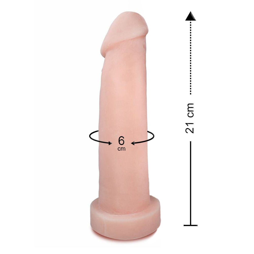 Capa Peniana Em Cyberskin 21 X 6Cm Linha Pura Ambição Sexy Fantasy - Imagem 2