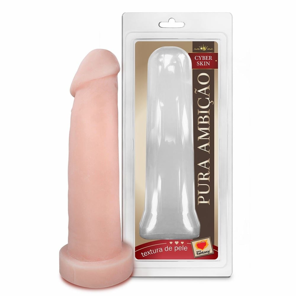 Capa Peniana Em Cyberskin 21 X 6Cm Linha Pura Ambição Sexy Fantasy