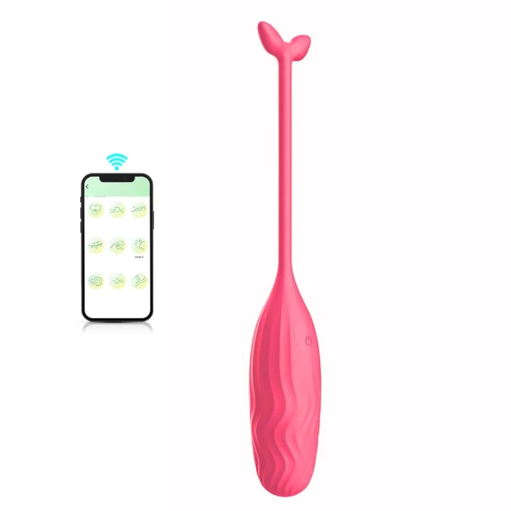 Cápsula Vibratória Em Formato De Baleia Por Aplicativo Vibe Toys