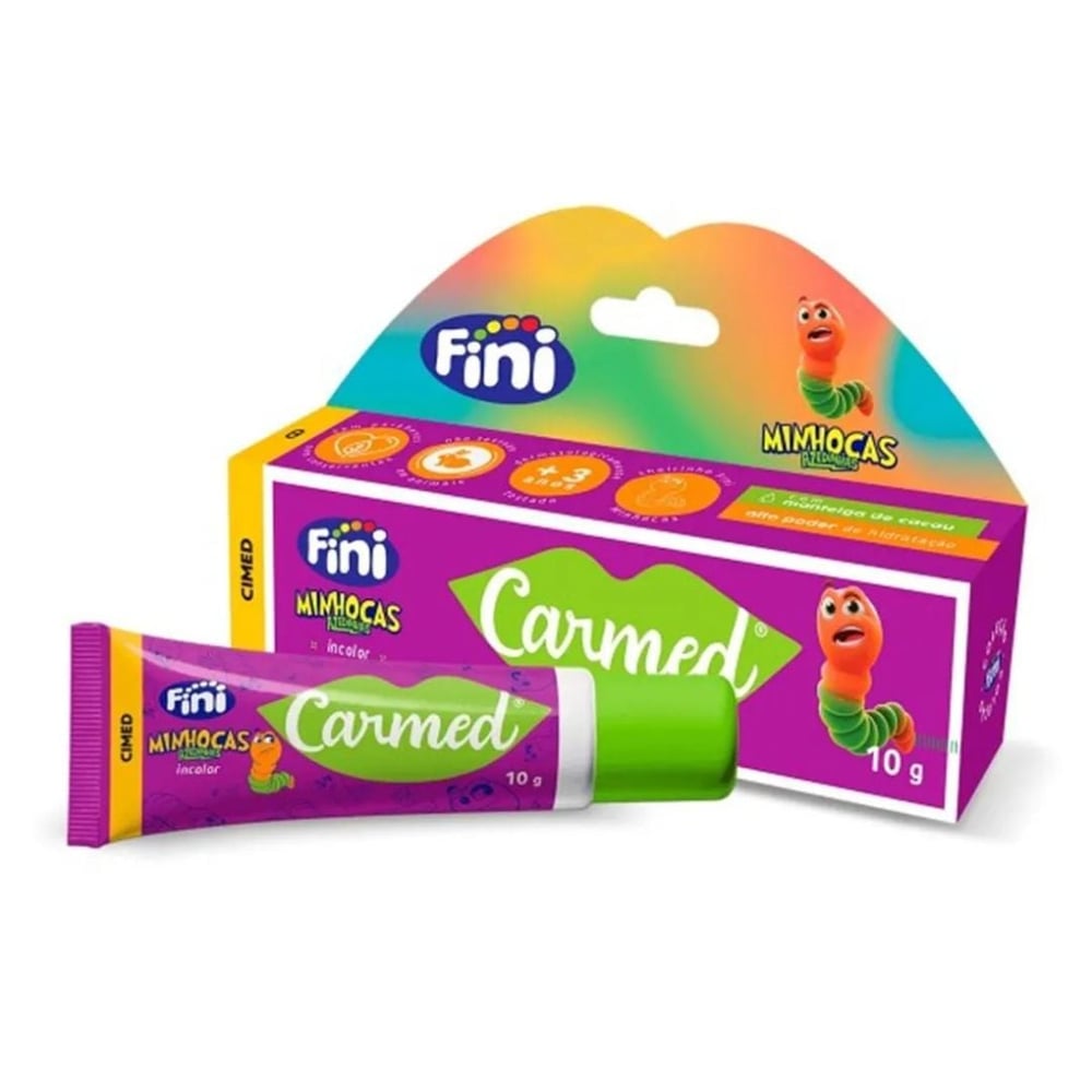 Carmed Fini Minhocas Azedinhas Hidratante Labial 10G Cimed