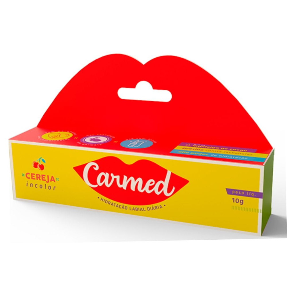 Carmed Hidratante Labial Cereja Incolor 10G Cimed - Imagem 3