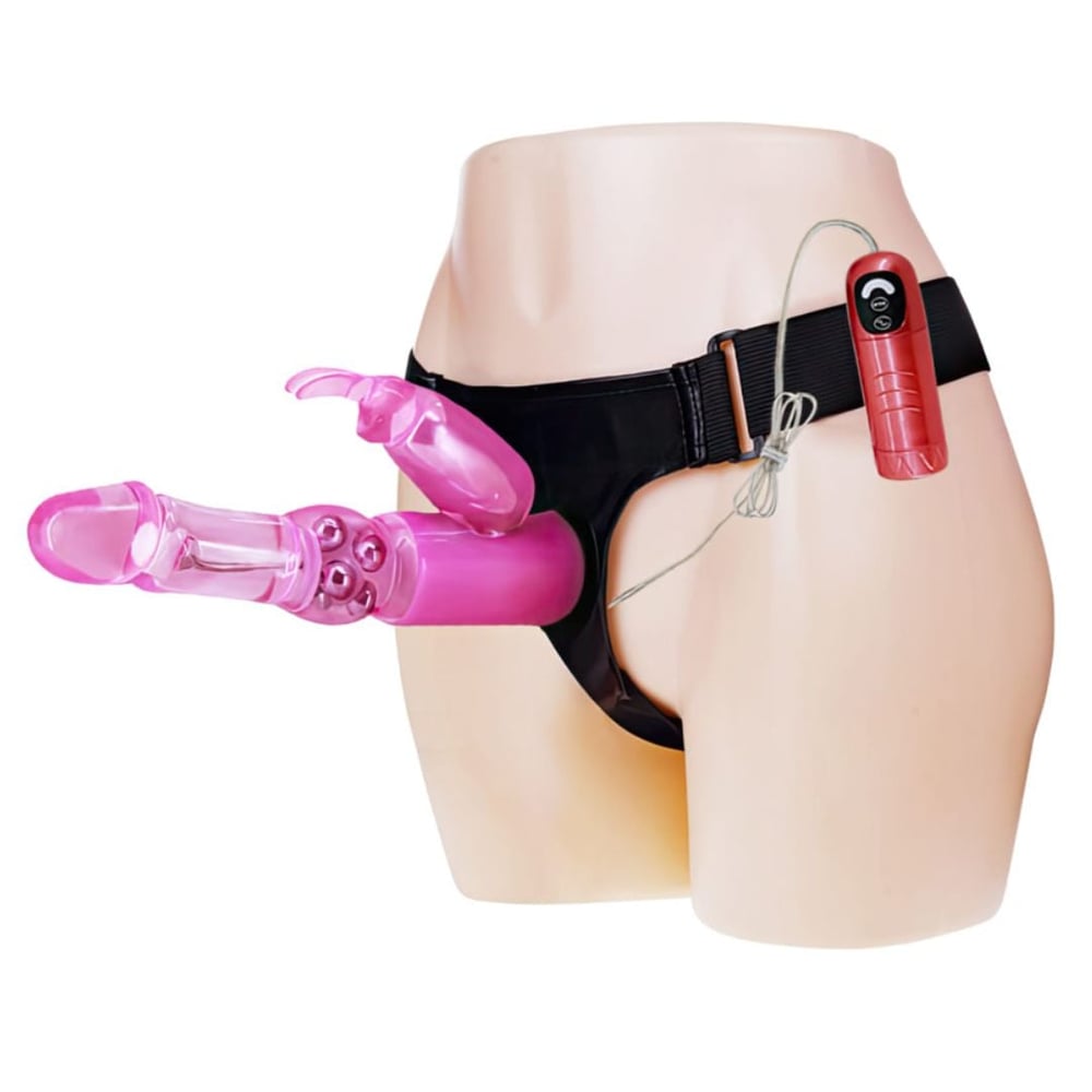 Cinta Com Vibrador Rotativo E Estimulador Clitoriano 7 Vibrações Vibe Toys - Imagem 4