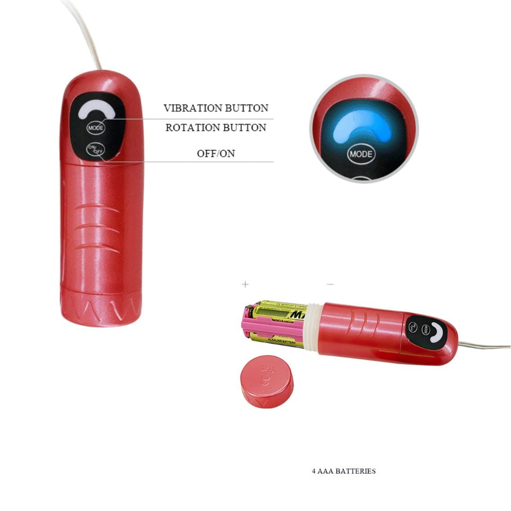 Cinta Com Vibrador Rotativo E Estimulador Clitoriano 7 Vibrações Vibe Toys - Imagem 9