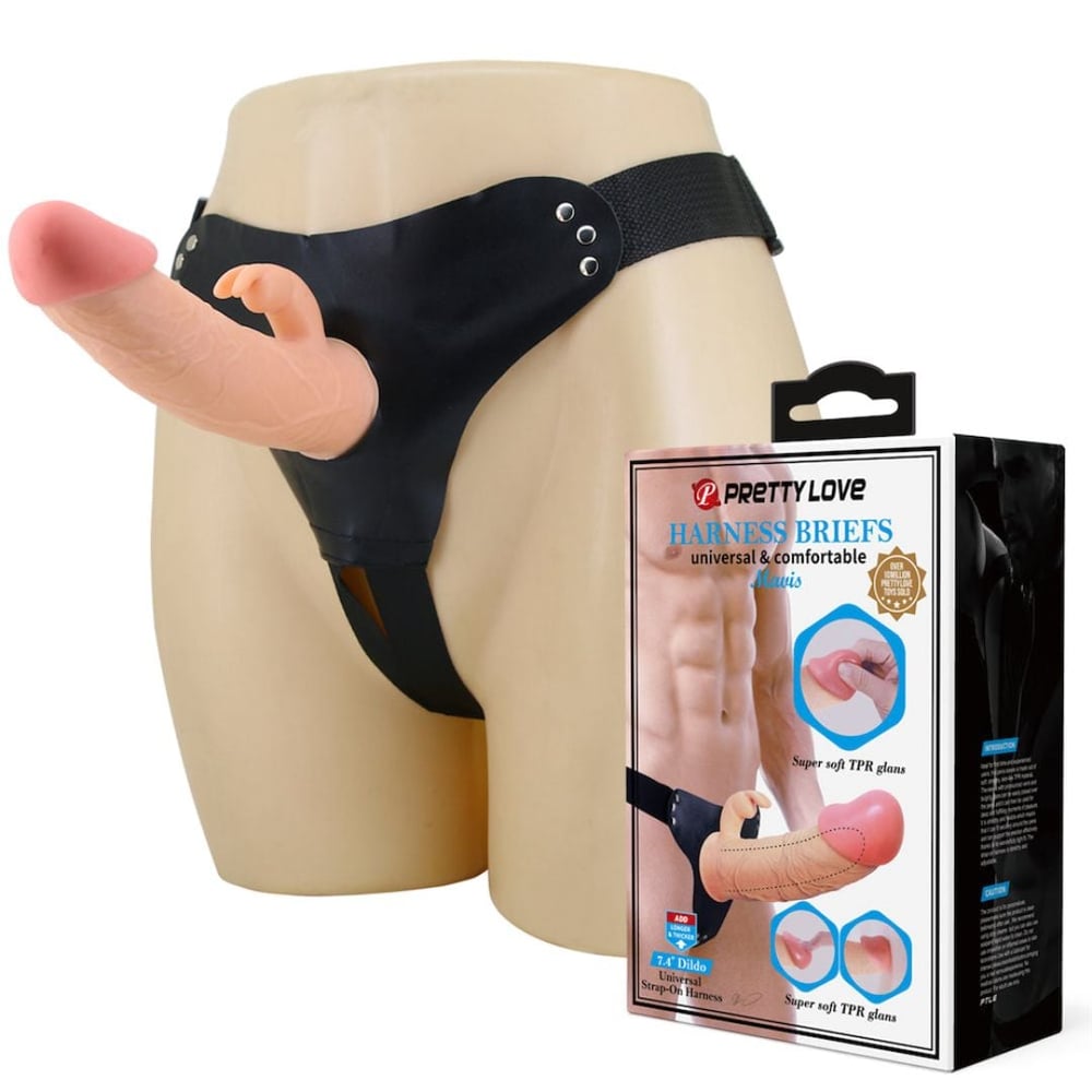 Cinta Peniana Ajustável Com Pênis Oco Rabbit Dildo Mauis Pretty Love - Imagem 6