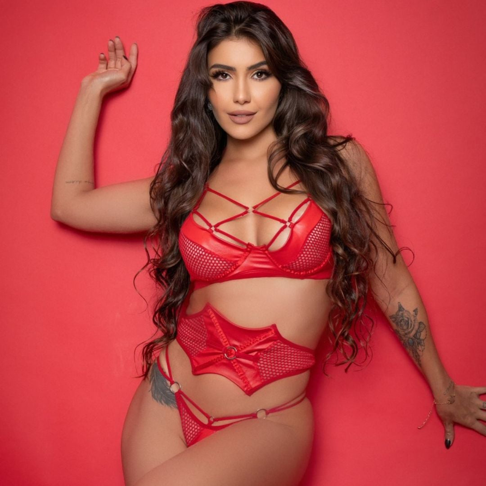 Conjunto Arrastão Tule Lusion Universo Feminino - Imagem 4