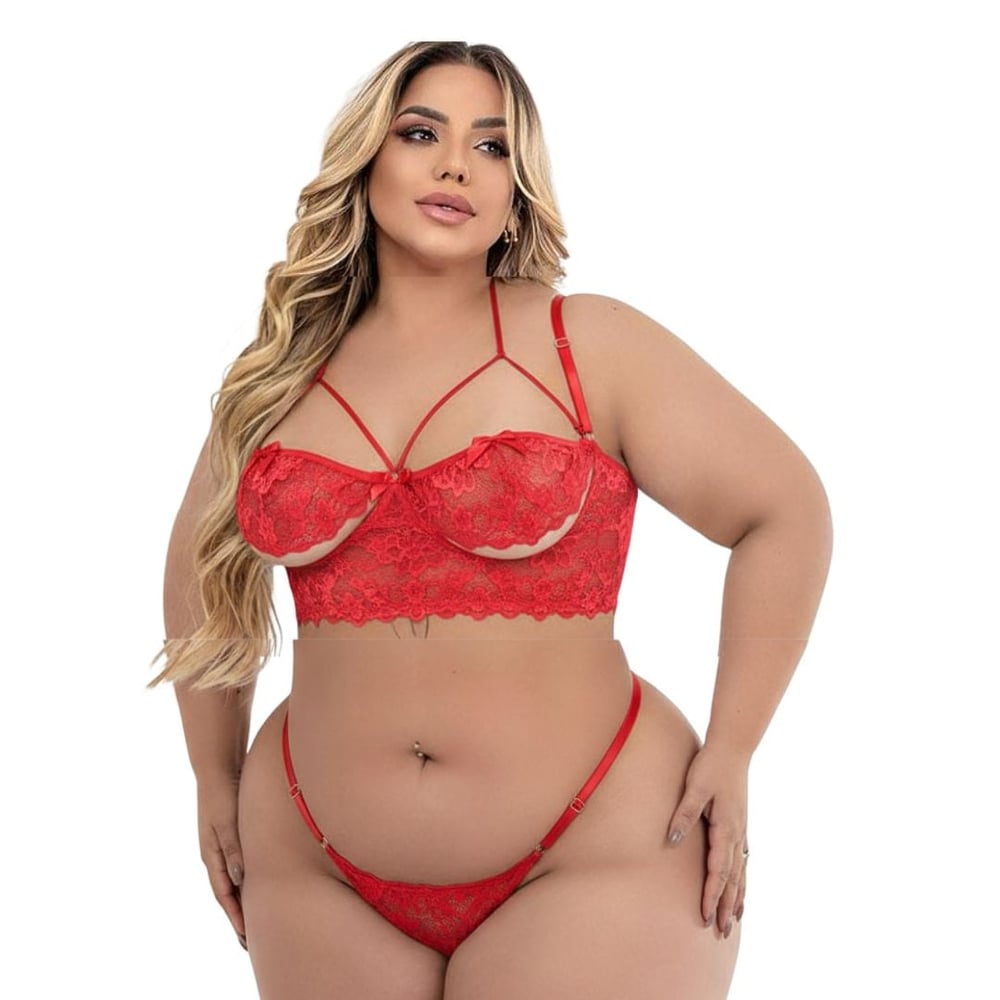 Conjunto Plus Size Presente Surpresa Tallyta Moda Apimentada - Imagem 2