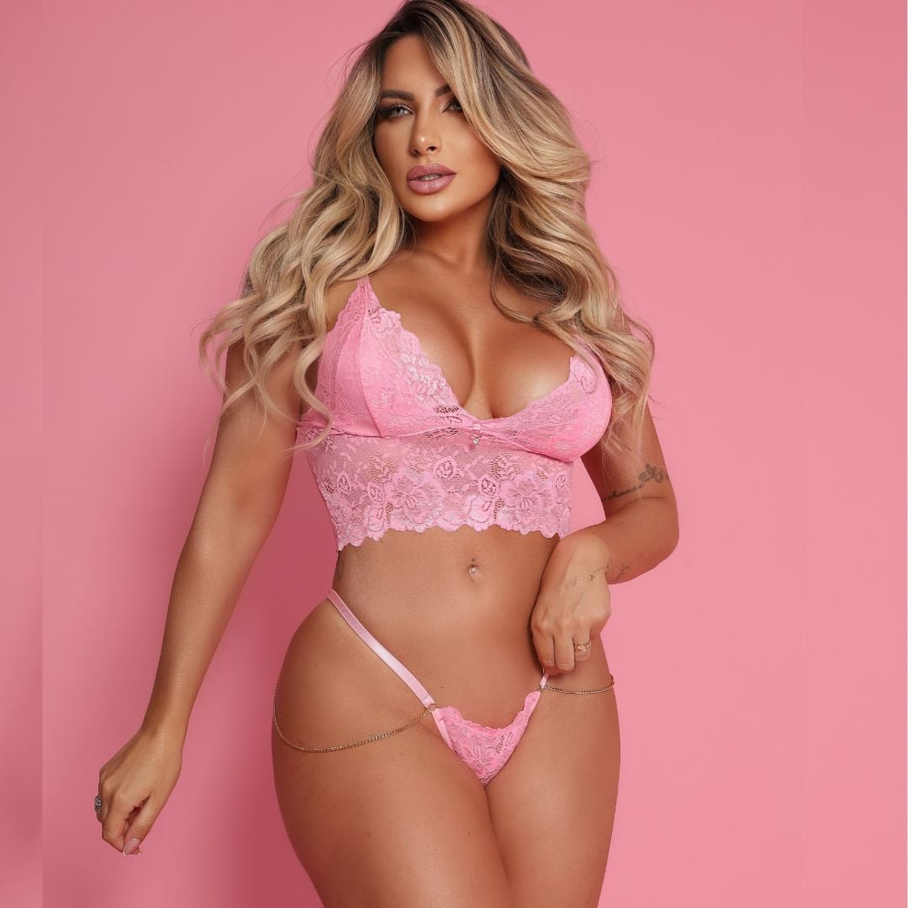 Conjunto Sexy Passion Glow Tallyta Moda Apimentada