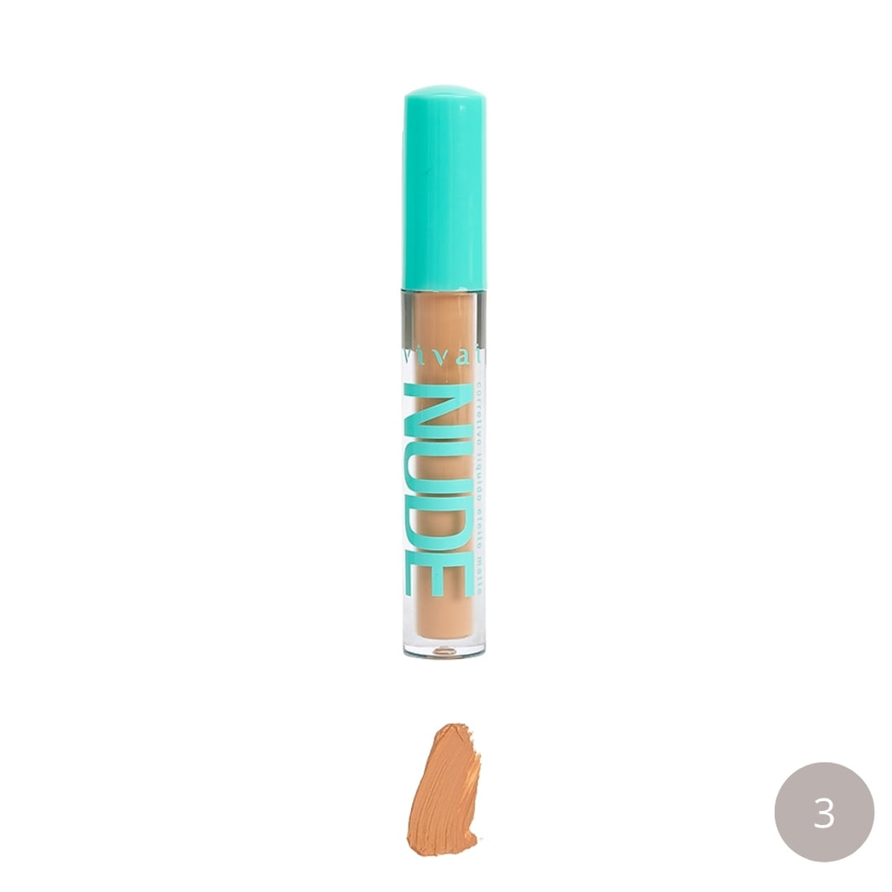 Corretivo Líquido Nude Efeito Matte 4Ml Vivai - Imagem 5