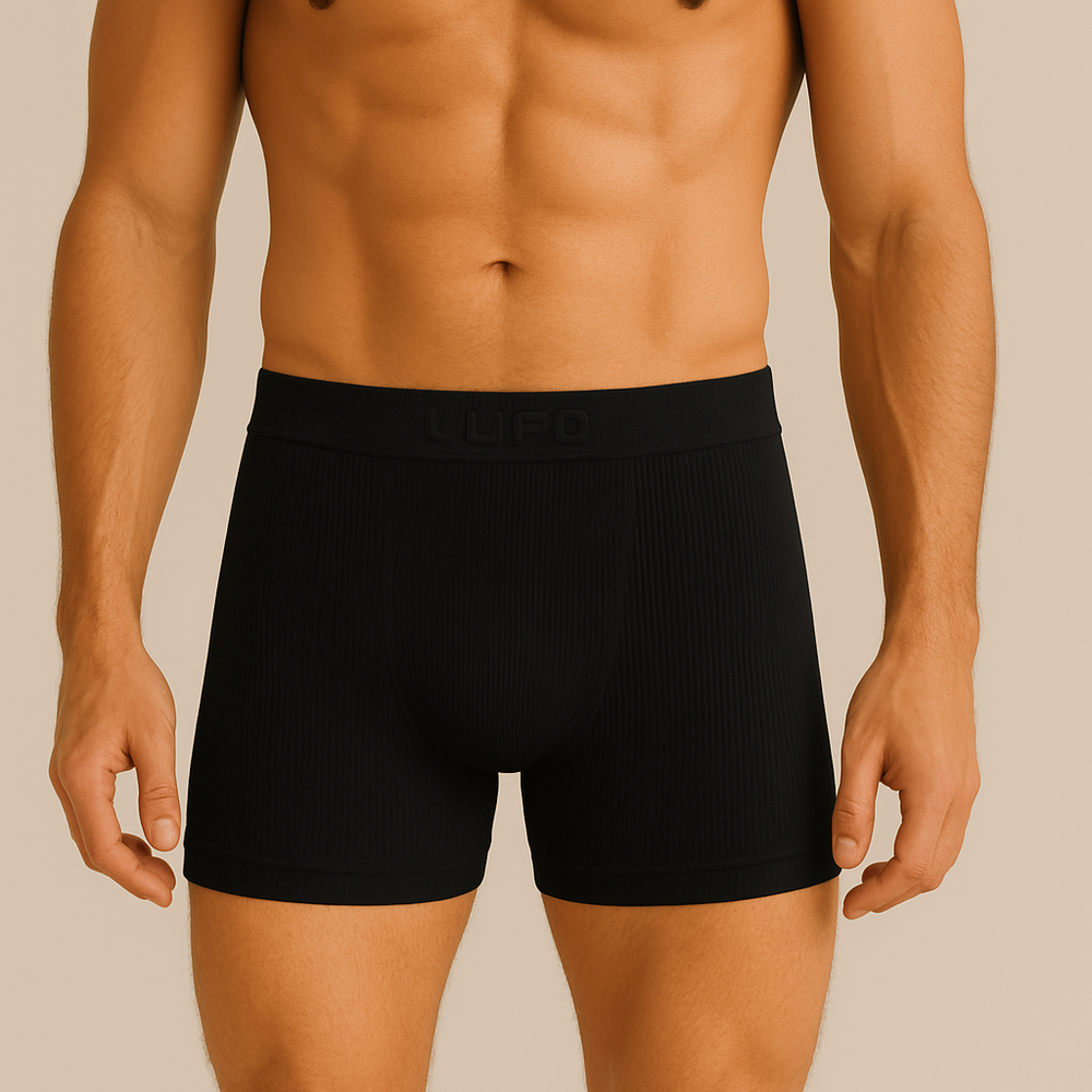 Cueca Boxer Em Microfibra Canelada Lupo - Imagem 5