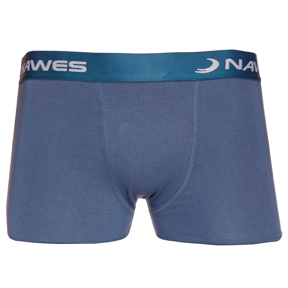 Cueca Boxer Lisa Em Cotton Penteado Nawes - Imagem 2