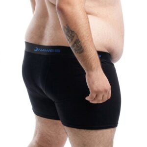 Cueca Boxer Lisa Plus Size Em Cotton Panteado Nawes