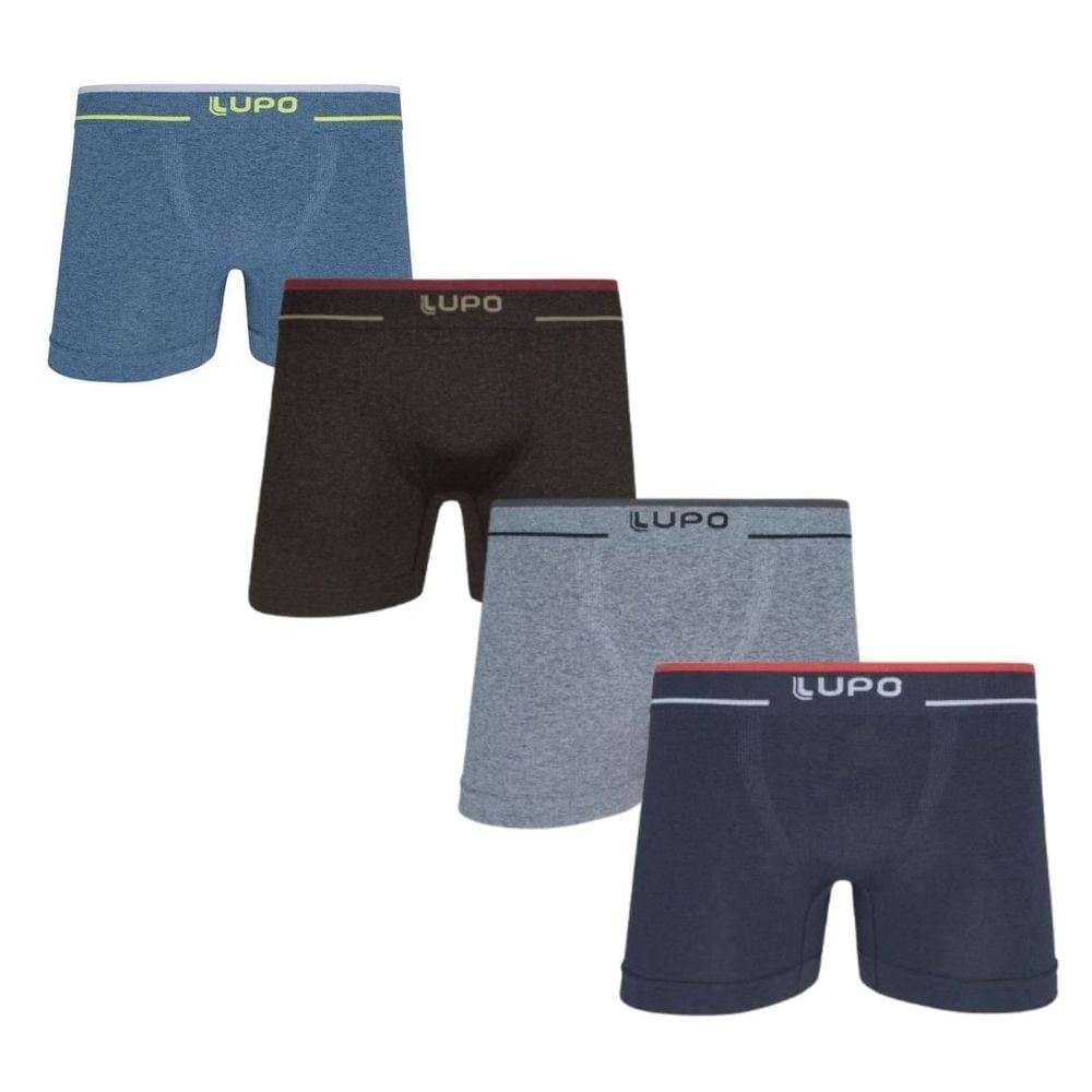 Cueca Slip Algodão Com Elastano Tamanho Especial Lupo - Imagem 8