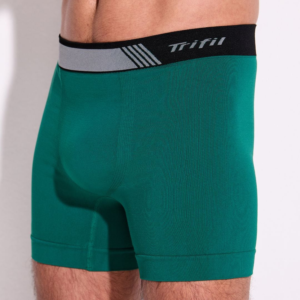 Cueca Boxer Sem Costura Mesclada Trifil - Imagem 3