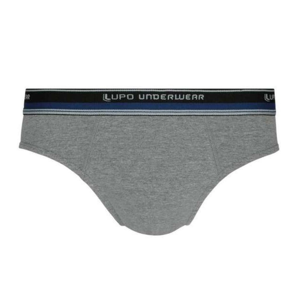 Cueca Slip Algodão Com Elastano Tamanho Especial Lupo - Imagem 3