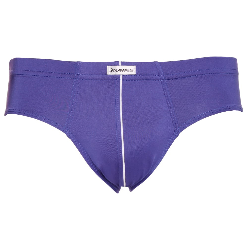 Cueca Slip Lisa Em Microfibra Sem Cós Nawes - Imagem 2