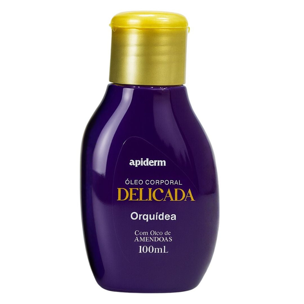Delicada Óleo Hidratante Corporal De Orquídea 100Ml Apiderm - Imagem 2
