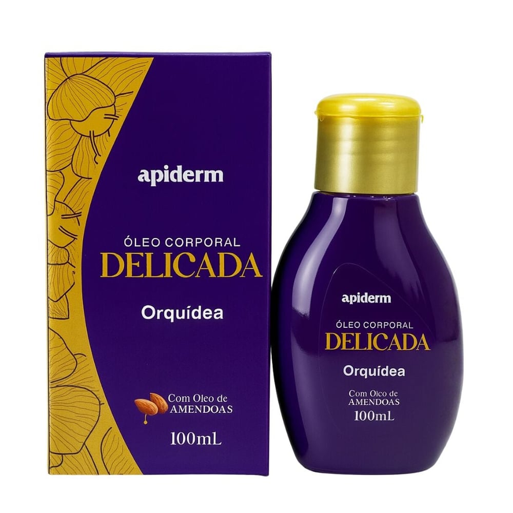 Delicada Óleo Hidratante Corporal De Orquídea 100Ml Apiderm