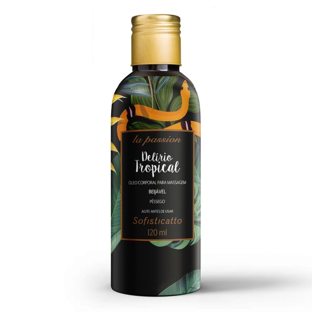 Delírio Tropical Óleo De Massagem Beijável 120 Ml Sofisticatto