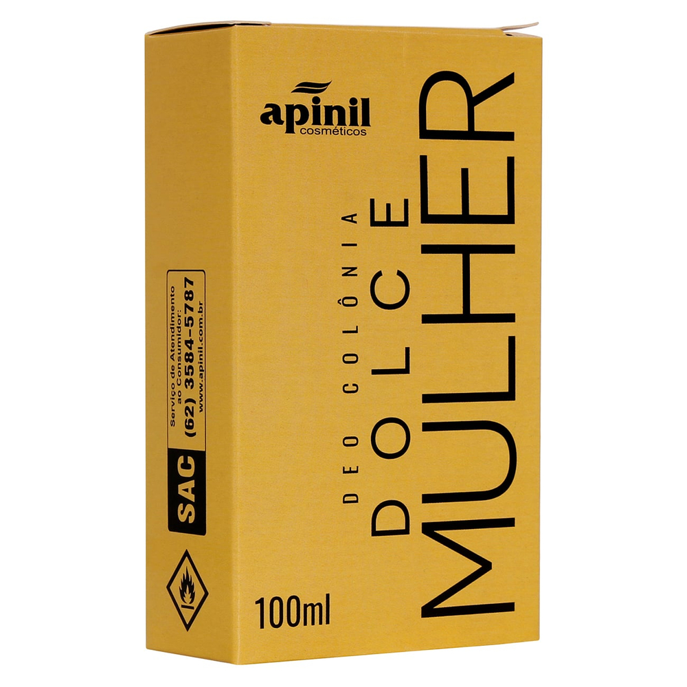 Dolce Mulher Deo Colônia Feminina 100Ml Apinil - Imagem 3