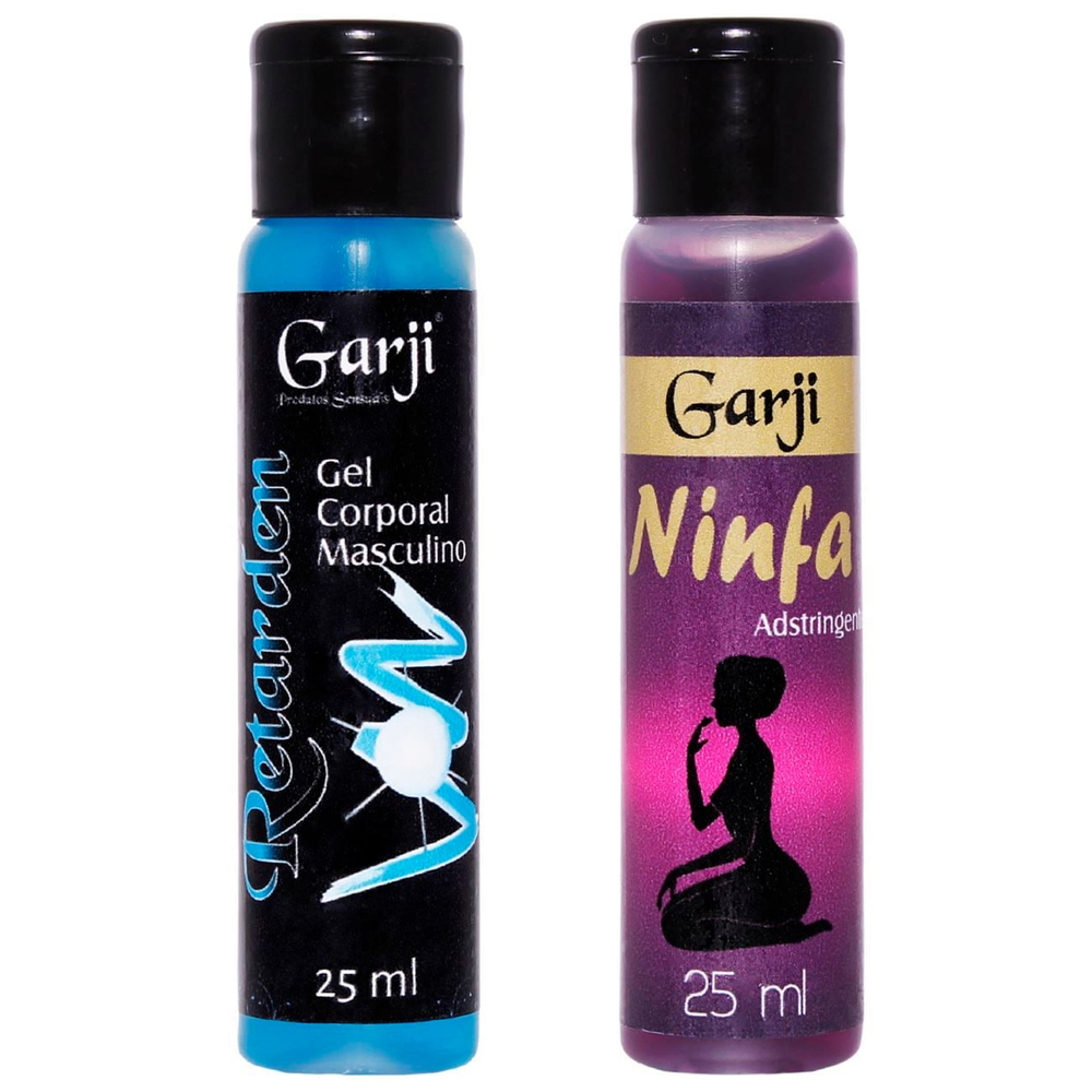 Duo Retarden E Ninfa Gel Para Massagem 25Ml Garji - Imagem 2