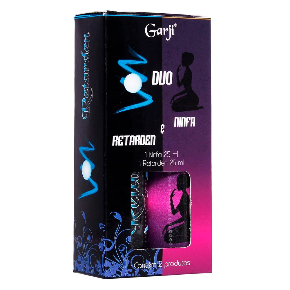 Duo Retarden E Ninfa Gel Para Massagem 25Ml Garji - Imagem 3