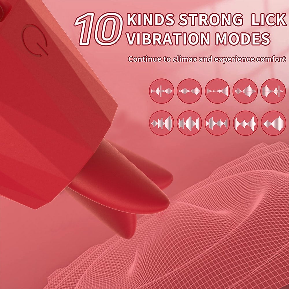 Estimulador Diamond Com Língua Estimuladora 5 Modos De Rotacão Vibe Toys - Imagem 7