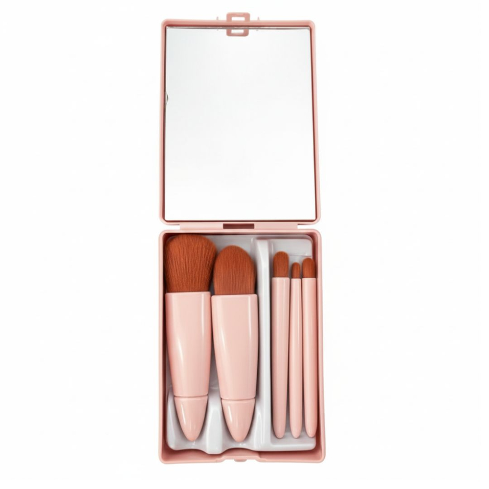 Estojo Com 5 Pincéis Para Maquiagem E Espelho Vibe Toys - Imagem 6