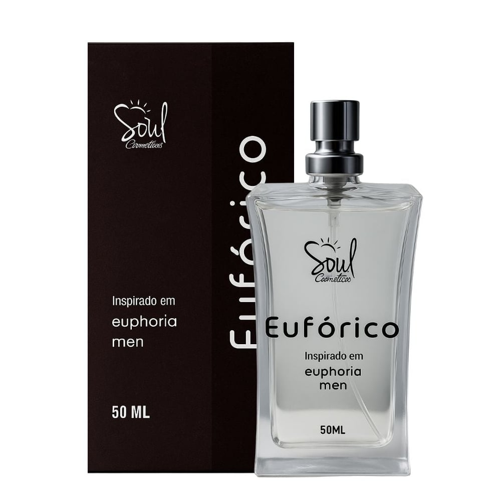 Eufórico Colônia Masculina 50Ml Soul Cosméticos