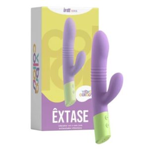 Êxtase Vibrador Ponto G 10 Vibrações E Função Vai E Vem Linha Vibra Collors Intt
