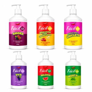 Fácil Lub Gel Lubrificante Beijável 500G Chillies