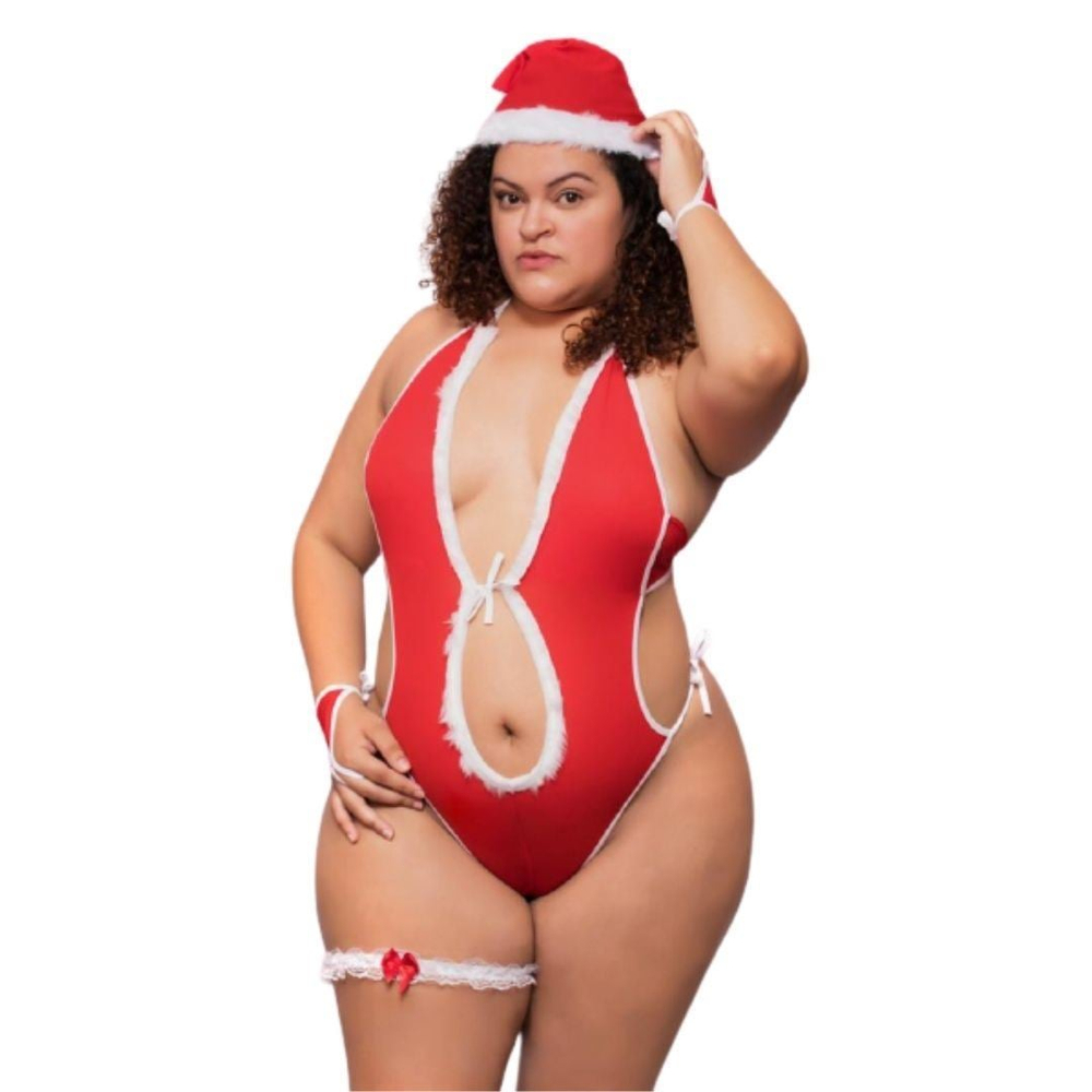 Fantasia Mamãe Noel Plus Size Mil Toques