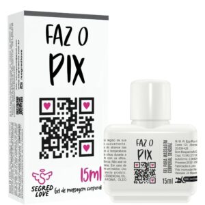 Faz O Pix Gel Lubrificante Beijável Com Tatuagem 15Ml Segred Love