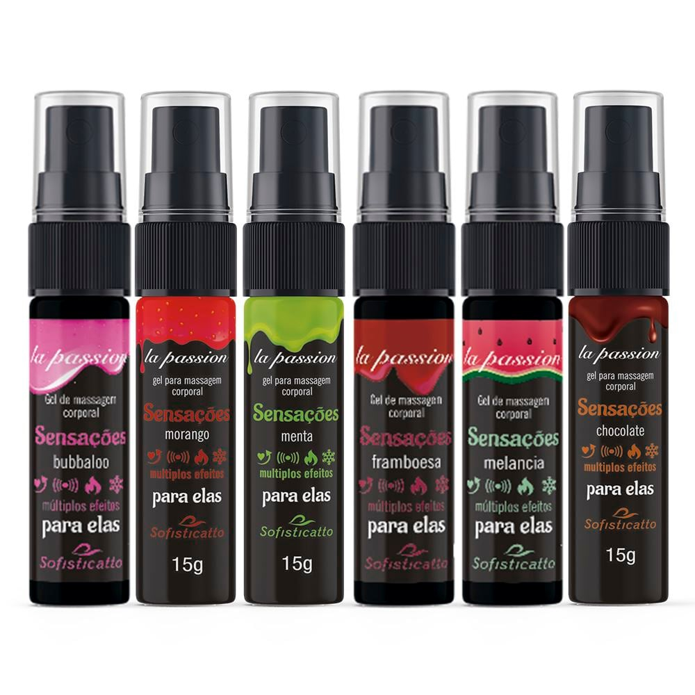 Gel Beijável Sensações La Passion 15G Sofisticatto - Imagem 2