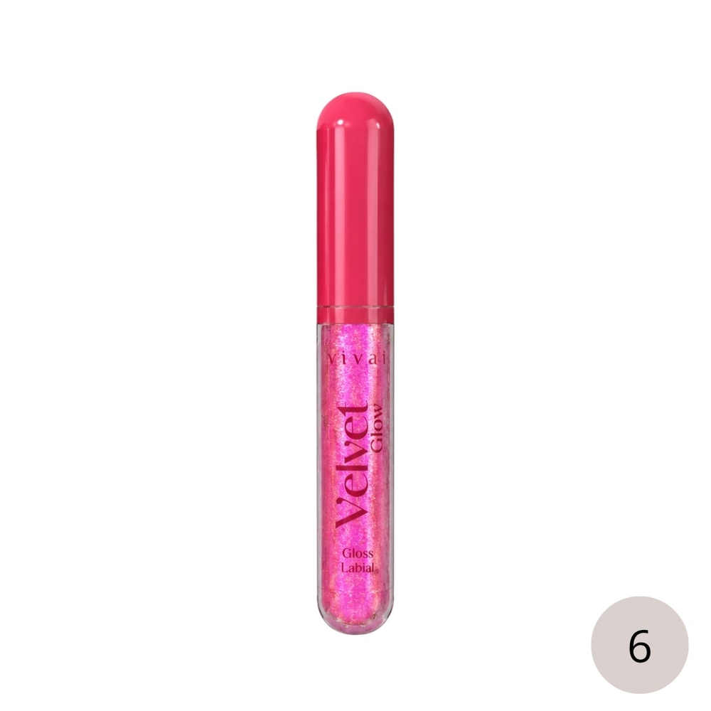 Gloss Labial Velvet Glow 2,5Ml Vivai - Imagem 7