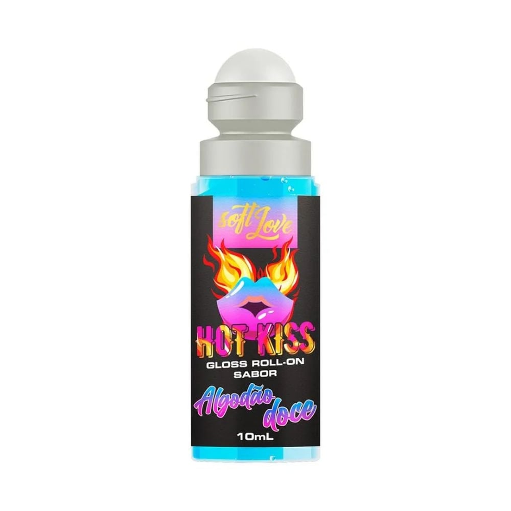 Gloss Roll-On Hot Kiss 10Ml Soft Love - Imagem 3