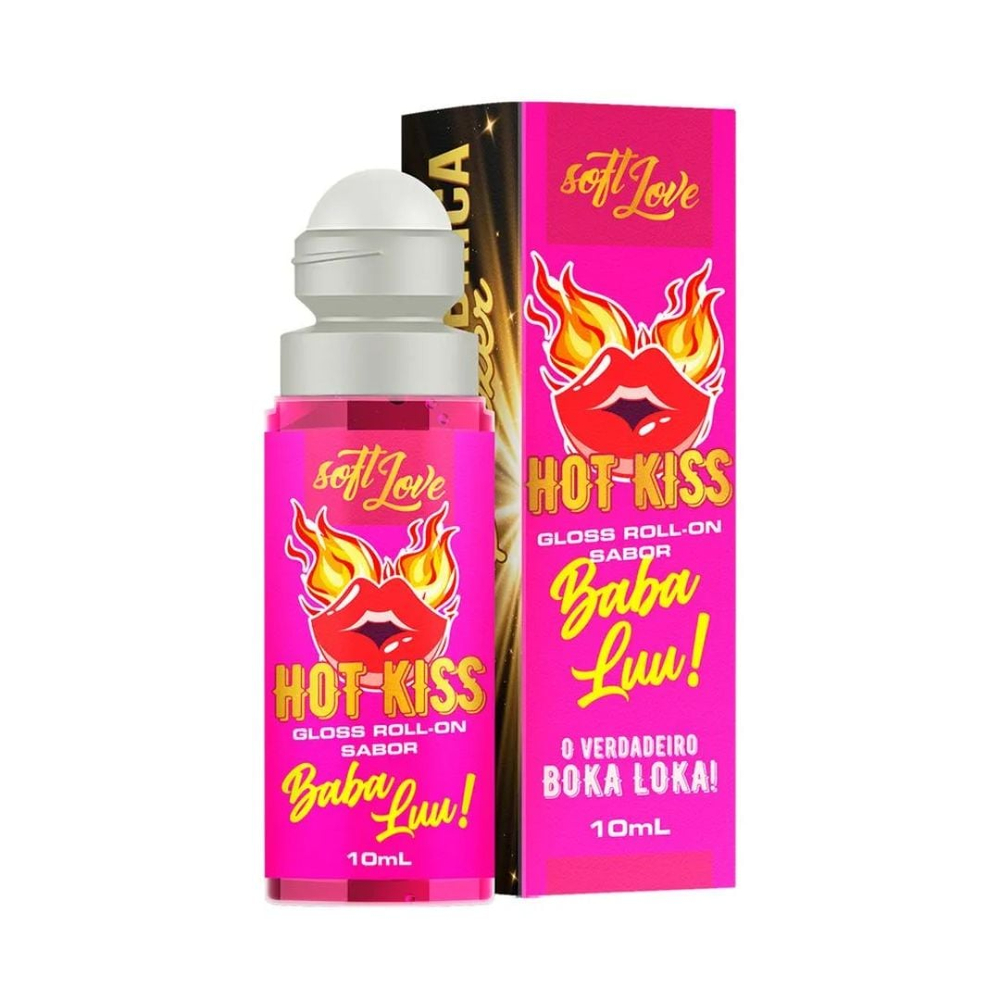 Gloss Roll-On Hot Kiss 10Ml Soft Love - Imagem 4