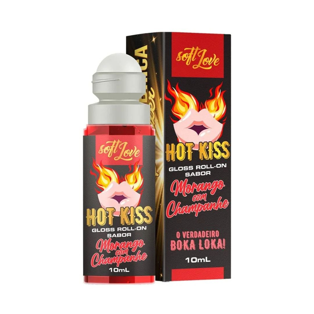 Gloss Roll-On Hot Kiss 10Ml Soft Love - Imagem 6