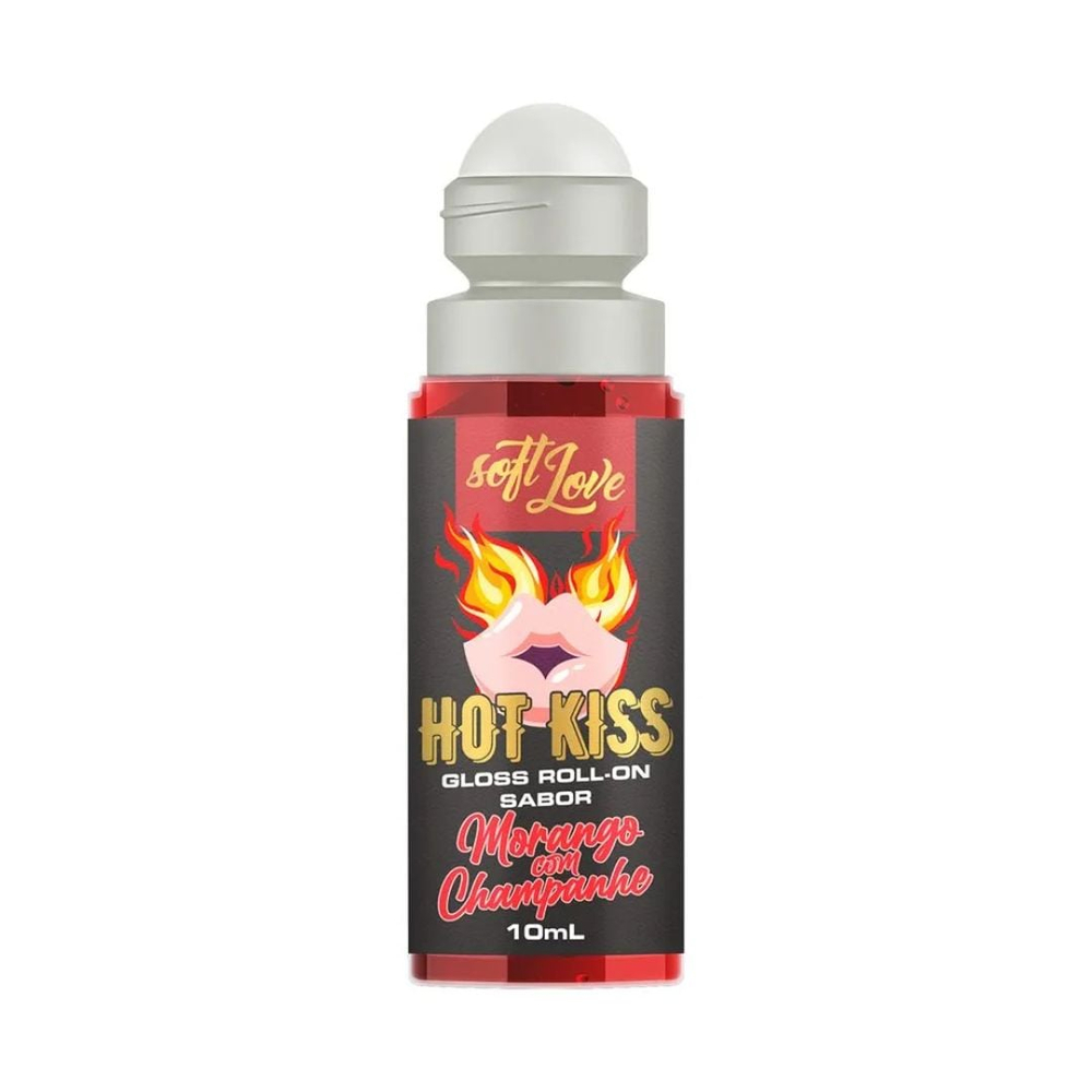 Gloss Roll-On Hot Kiss 10Ml Soft Love - Imagem 7