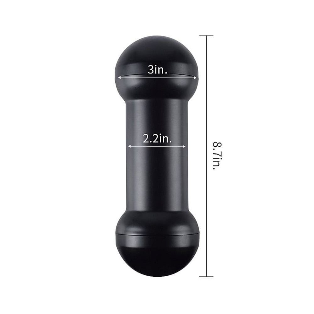 Halteres Masturbador Duplo Vagina E Boca Exciting Steel - Imagem 8