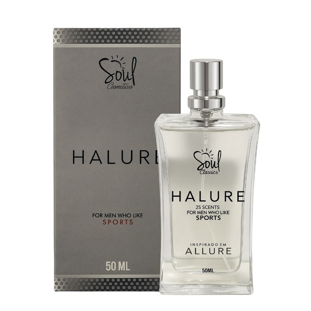 Halure Colônia Masculina 50Ml Soul Cosméticos