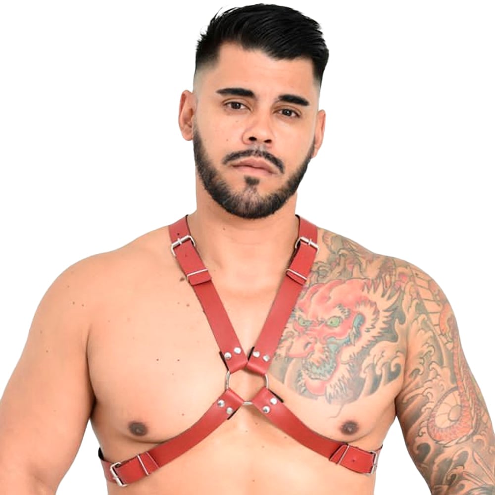 Harness Masculino Malik Linha Sado Êxtase Produtos Eróticos - Imagem 5