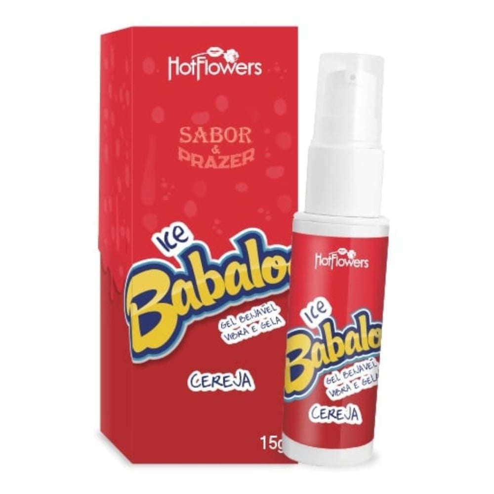 Ice Babaloo Gel Beijável Vibra E Gela 15G Hot Flowers - Imagem 4