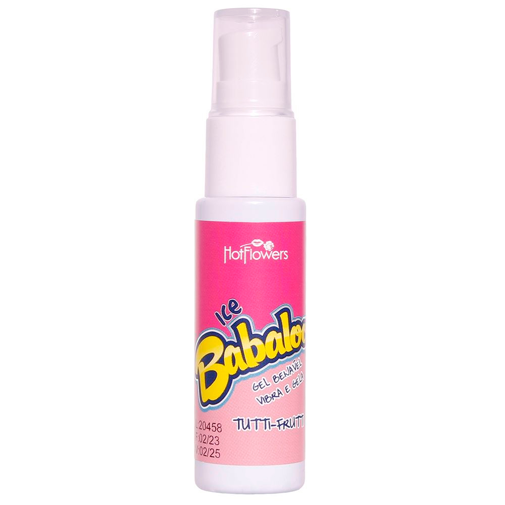 Ice Babaloo Gel Beijável Vibra E Gela 15G Hot Flowers - Imagem 6